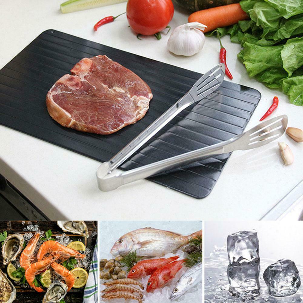 Fast Defrost Tray Fast Thaw Frozen Food Meat Fruit Quick Defrosting Plate Board Defrost